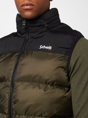 Schott NYC Vest 'UTAHV' in Green