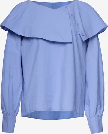 Usha - Blusa em azul: frente