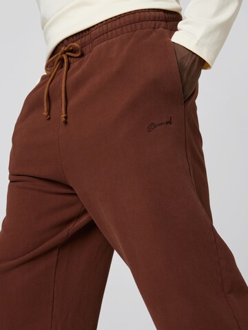 Sinned x ABOUT YOU Loose fit Pants 'Milo' in Brown