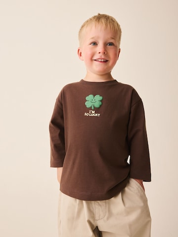 T-Shirt Next en marron : devant