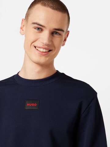 HUGO Sweatshirt 'Diragol' in Blauw