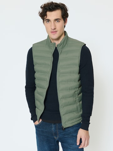 Matinique - Chaleco 'MASalvatore' en verde: frente