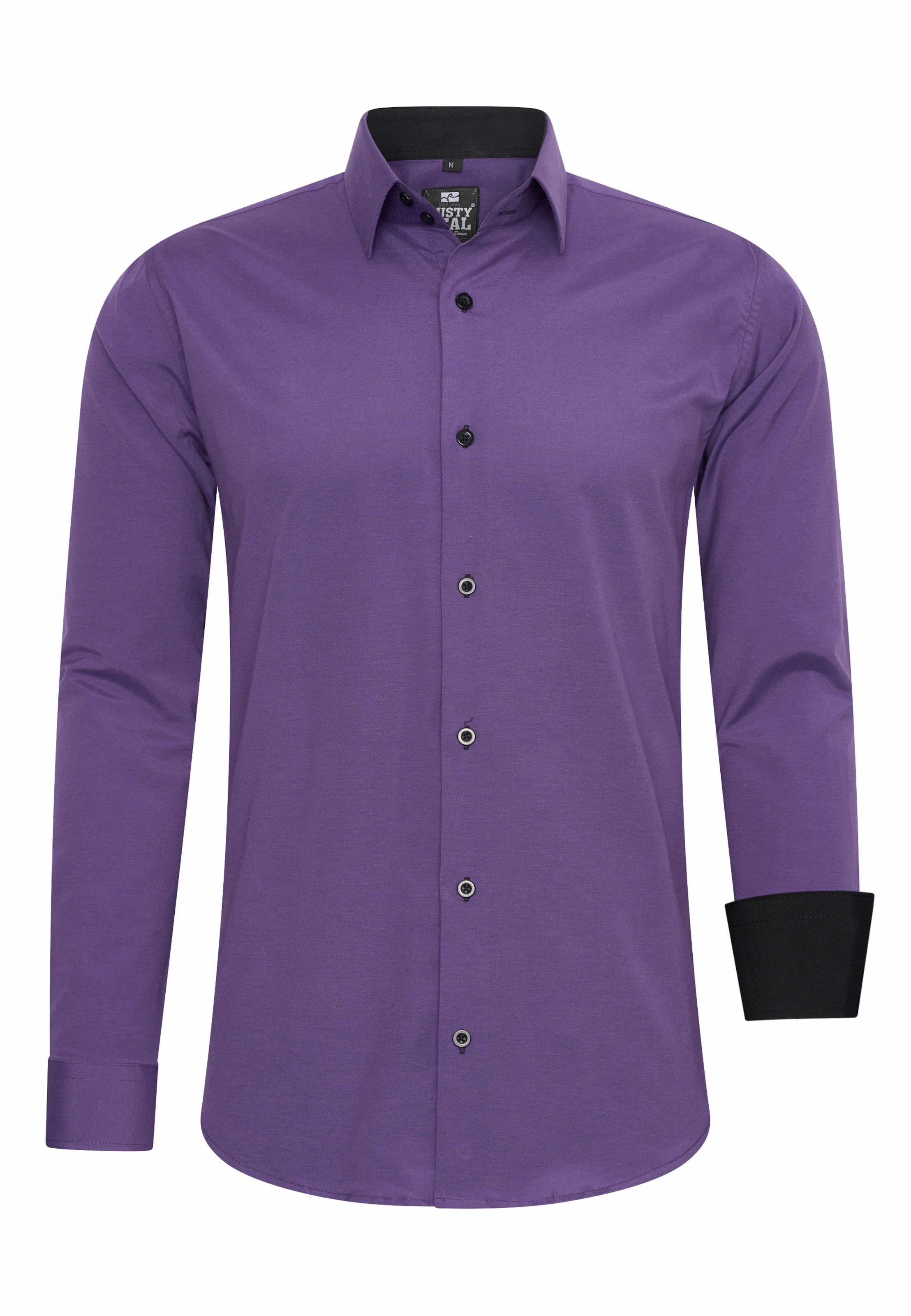Rusty Neal Regular fit Overhemd in Lila: voorkant