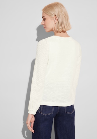 STREET ONE Knit Cardigan in White