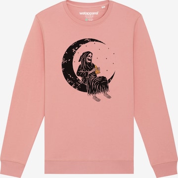 Watapparel Sweatshirt ' Pizza for life ' in Pink: Vorderseite