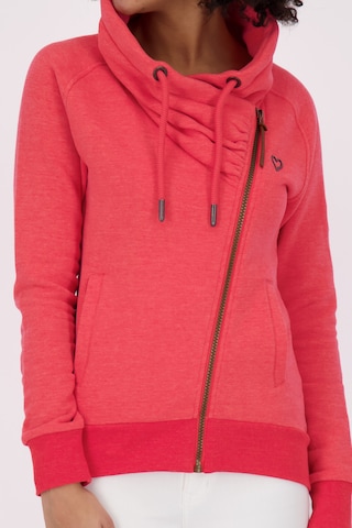Alife and Kickin Zip-Up Hoodie 'LimaAK A' in Red