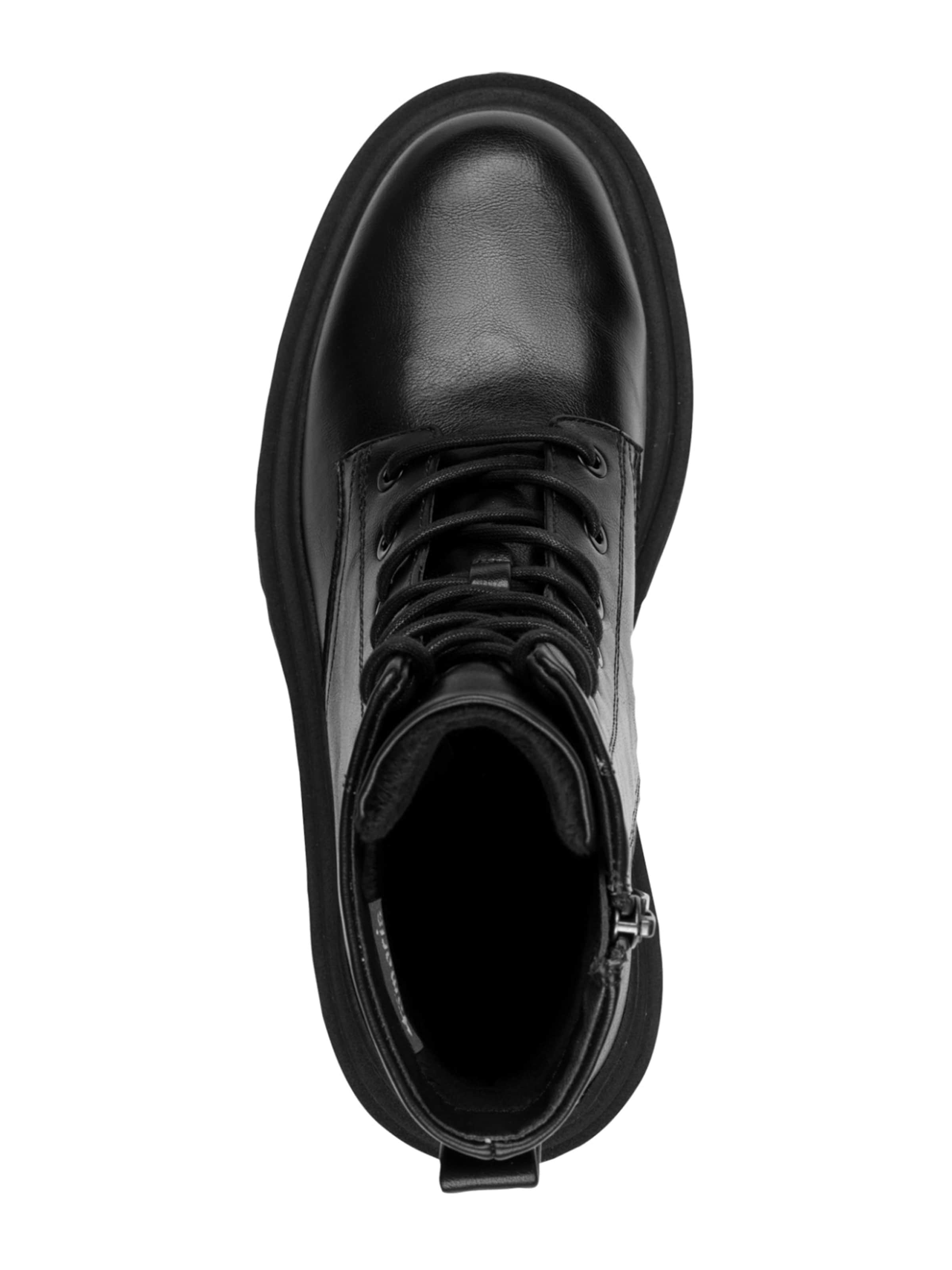 Tamaris - Botines con cordones en negro