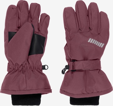 NAME IT Gloves 'SNOW 10' in Purple: front