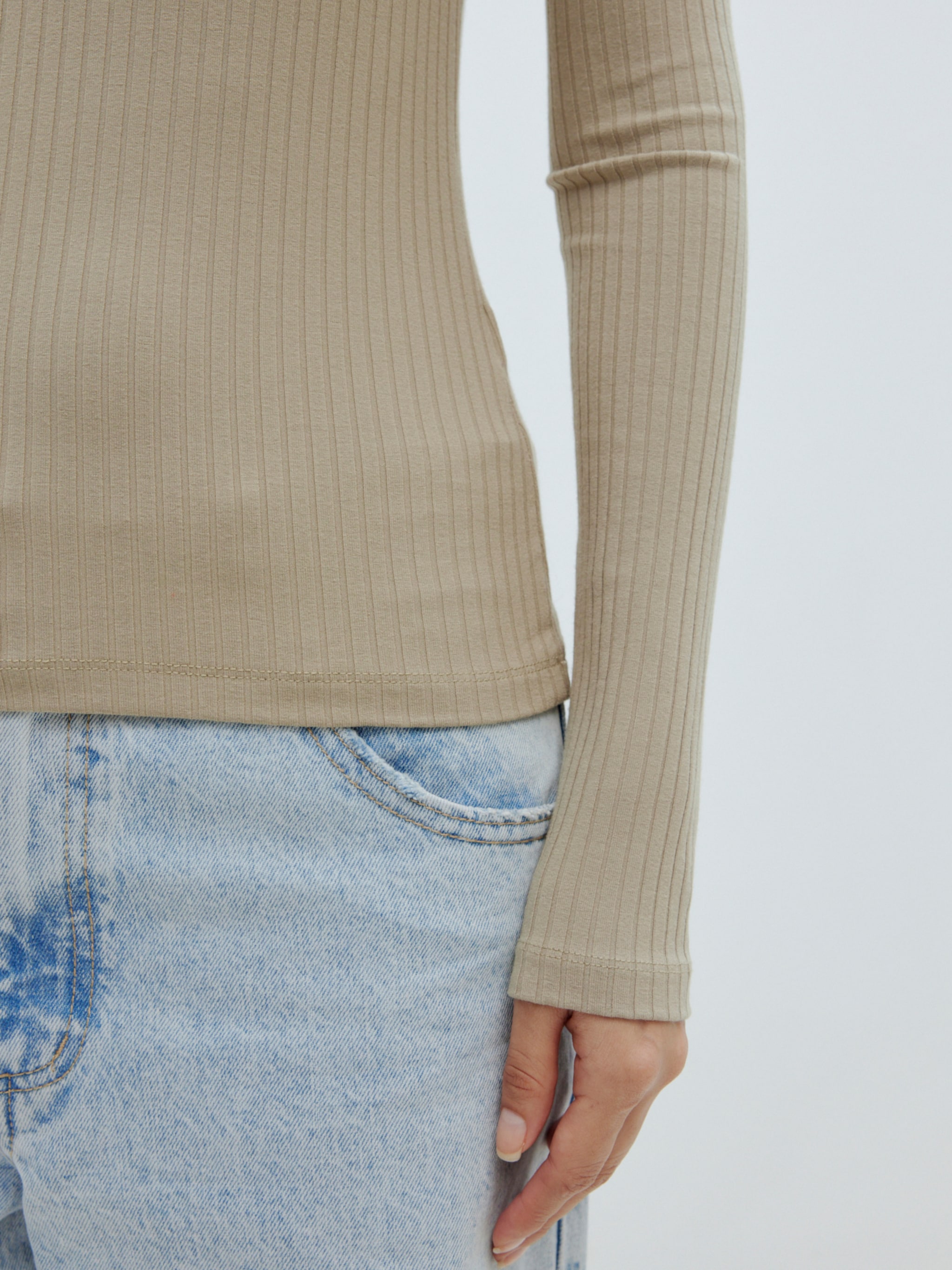 EDITED Producten Shirt 'Manon' Donkerbeige