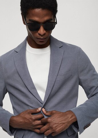 MANGO MAN Slim fit Suit Jacket 'verner' in Blue