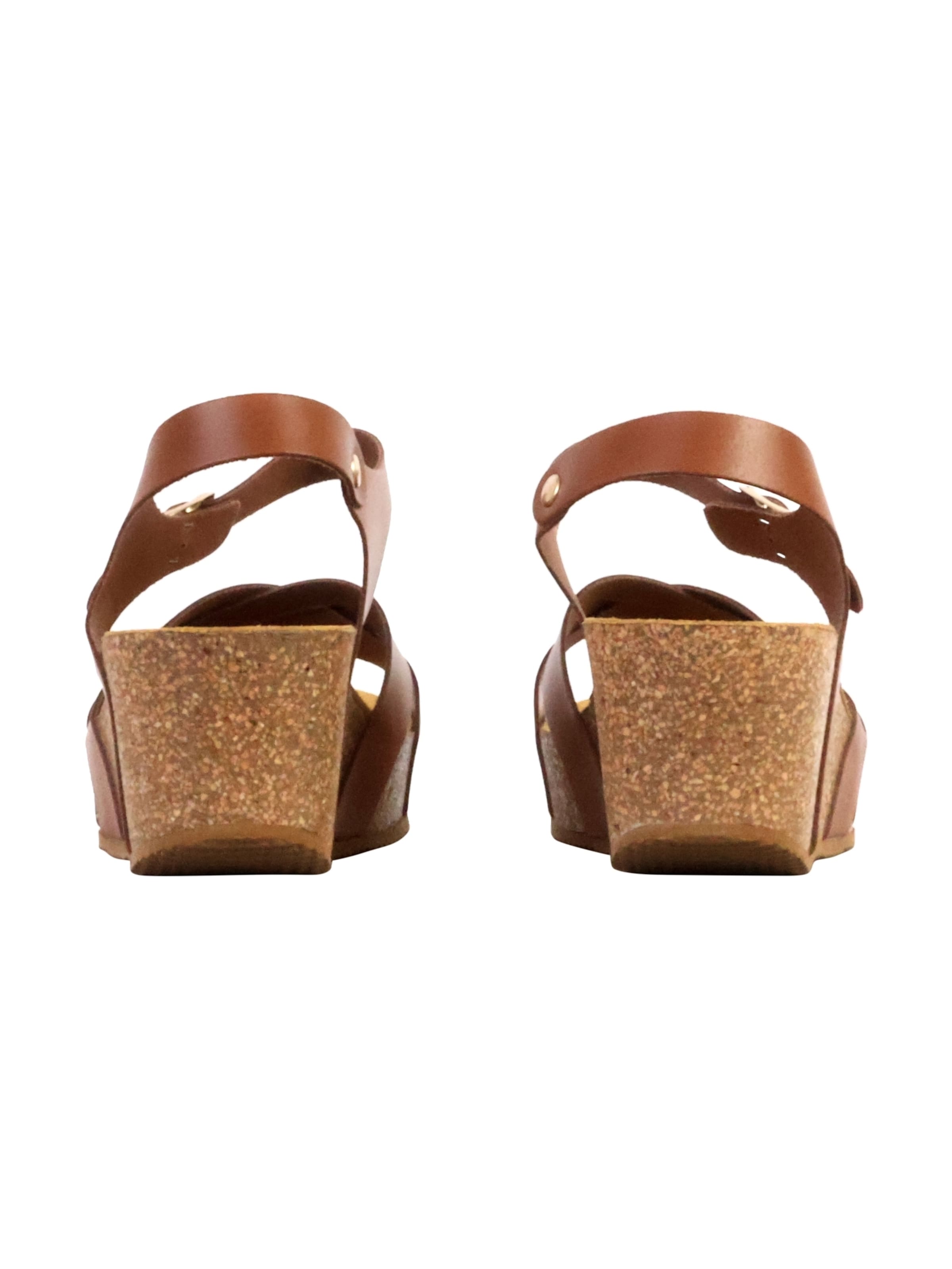 Sandales 'Noga Ety Edge Ledersandalen mit Keilabsatz' The Divine Factory en marron