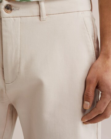 WE Fashion Slimfit Chino kalhoty – béžová
