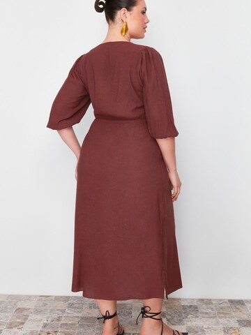 Robe d’été Trendyol Curve en marron