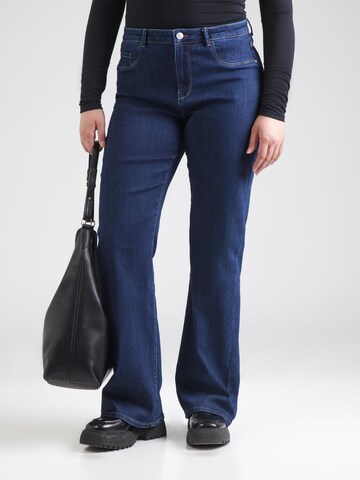 ONLY Carmakoma Flared Jeans 'CARTHUNDER' in Blue: front