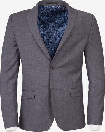 Coupe slim Veste de costume 'Panama' Ted Baker en gris : devant