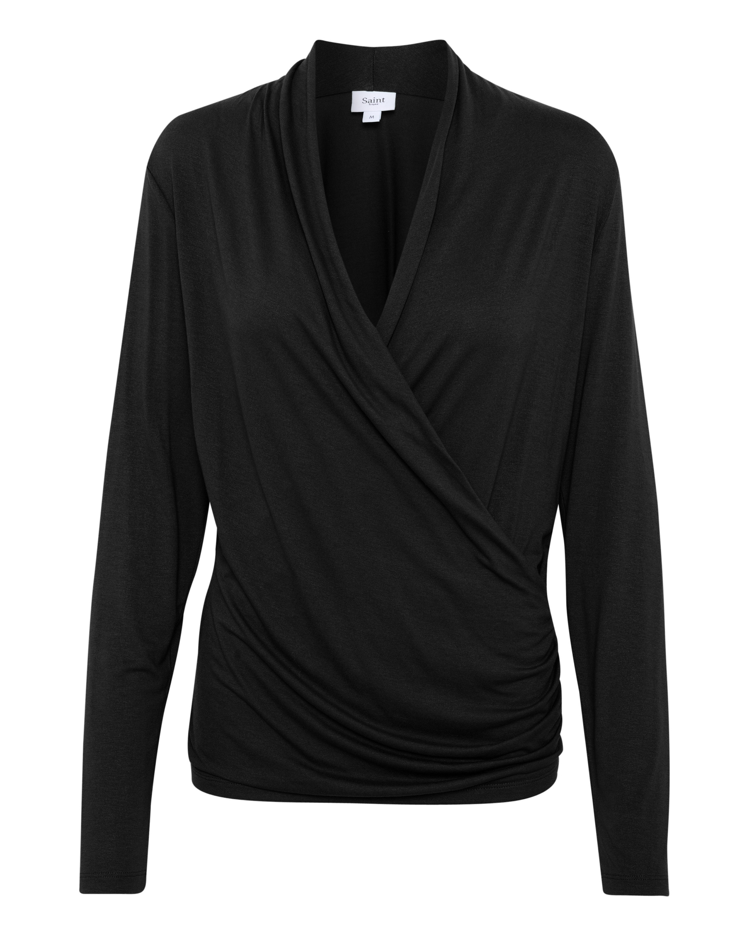 SAINT TROPEZ - Camiseta 'Vigga' en negro: frente