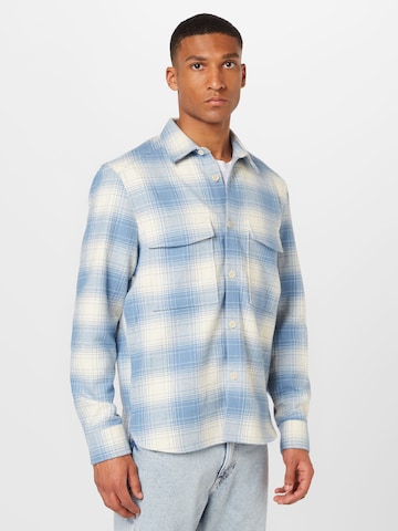 DRYKORN Regular fit Button Up Shirt 'Gunray' in Blue: front