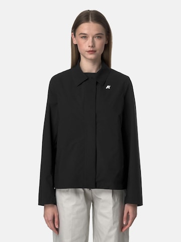 Veste mi-saison K-Way en noir : devant