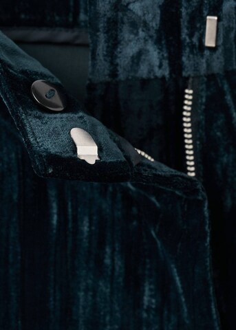 MANGO TEEN Wide leg Pants 'Blingp' in Green