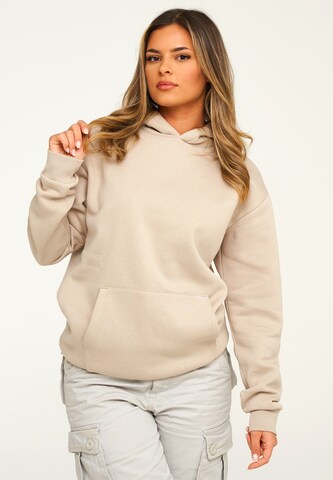 behype Sweatshirt 'COMFY' in Beige