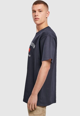 T-Shirt 'Manchester X' Merchcode en bleu