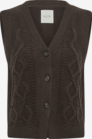 Gilet Part Two en marron : devant