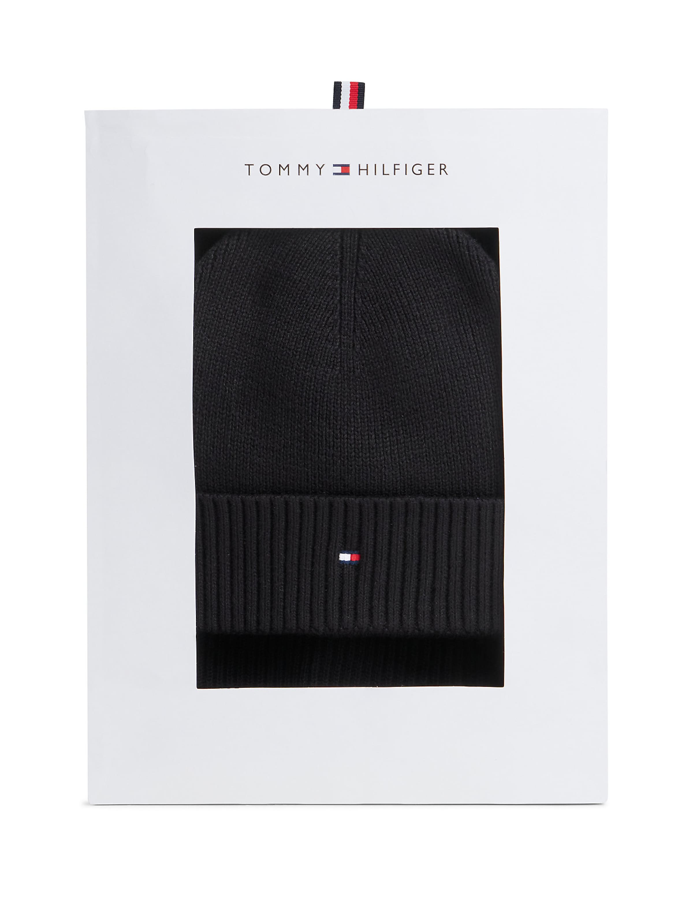 TOMMY HILFIGER Czapka w kolorze czarny