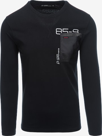 Ombre Shirt 'L130' in Black: front