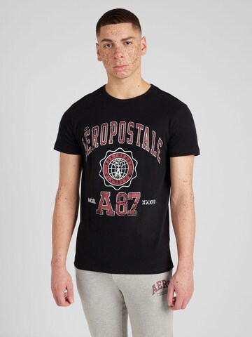 AÉROPOSTALE T-Shirt in Schwarz: predná strana