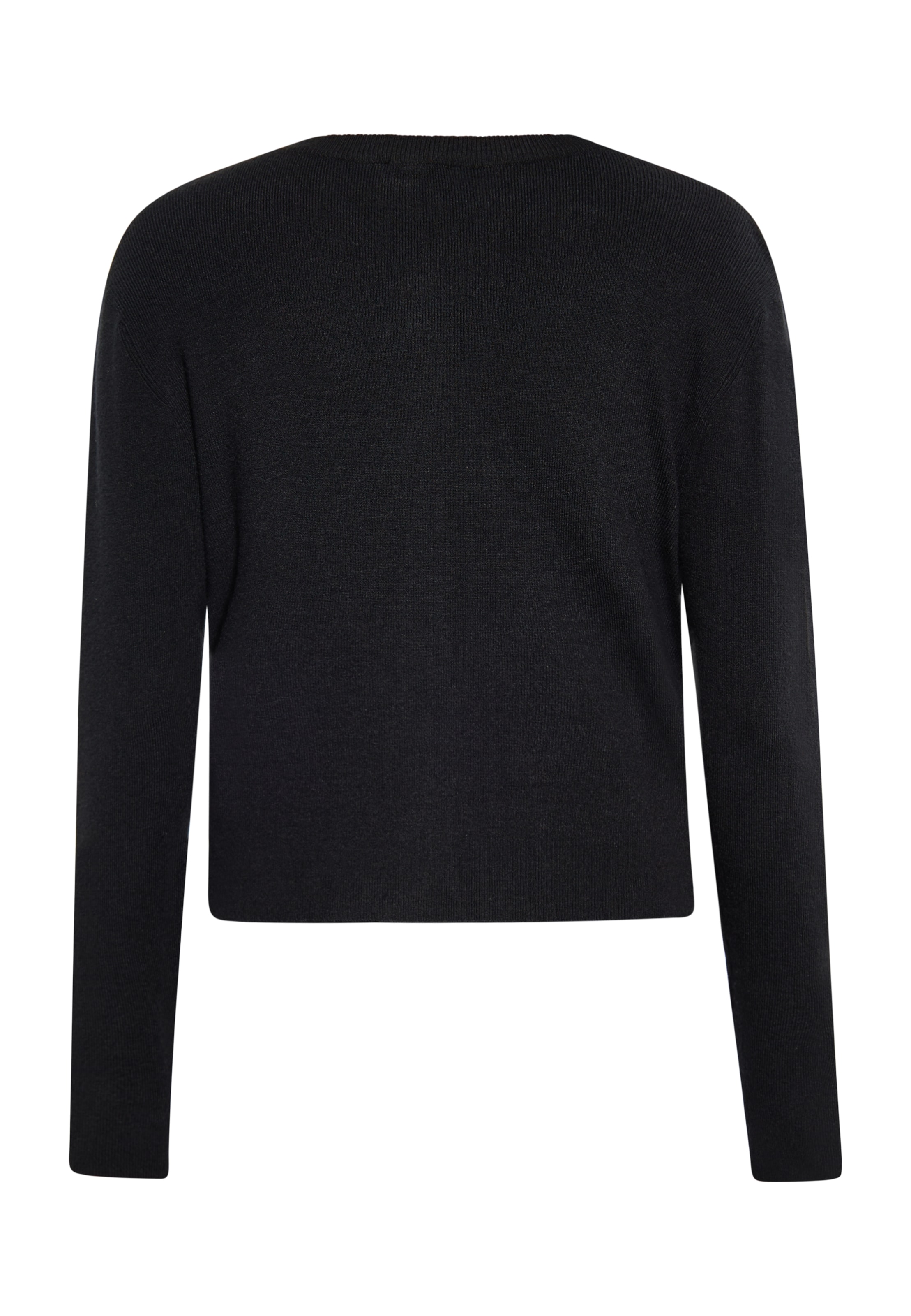 faina Gebreid vest in Zwart