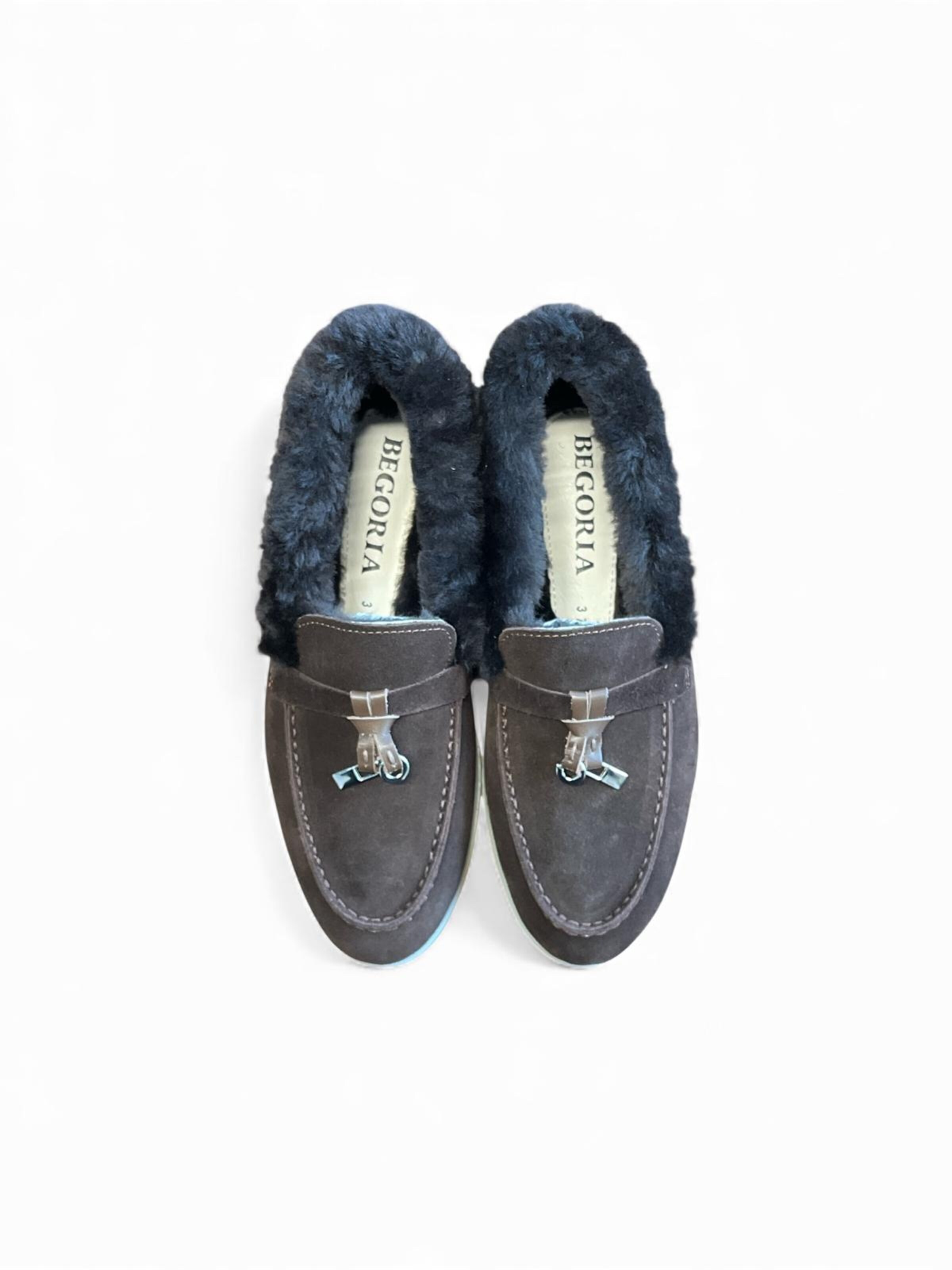 Begoria Slippers 'Suede' in Brown