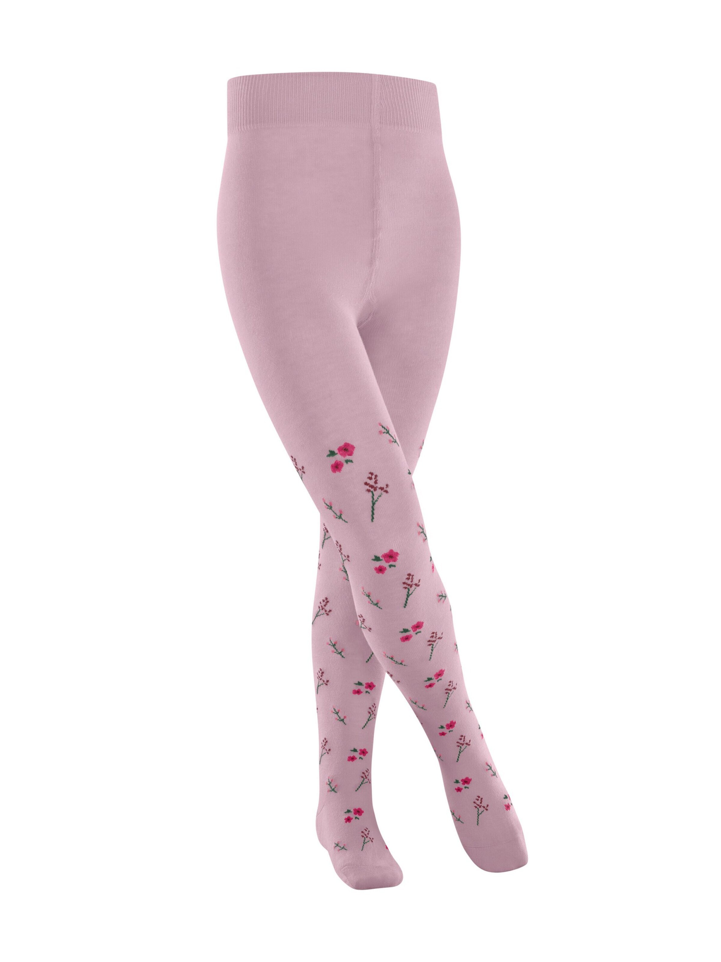 FALKE Tights 'Little Flowers' in Pink: front