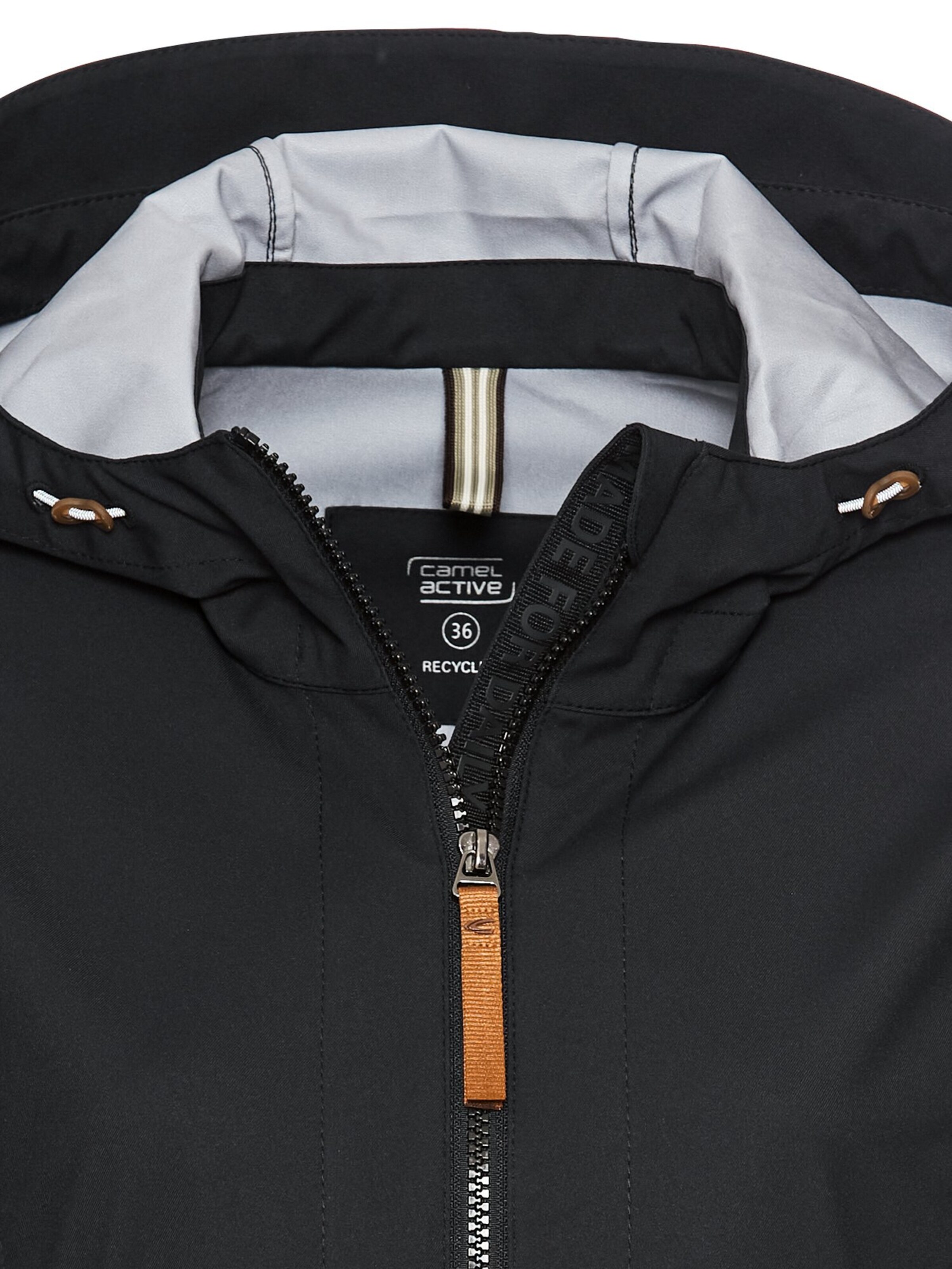 CAMEL ACTIVE Softshell Jacke aus recyceltem Polyester in Schwarz