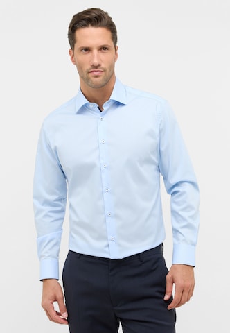 ETERNA Regular fit Zakelijk overhemd in Blauw: voorkant