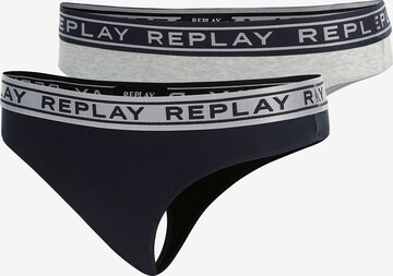 REPLAY Thong in Grey: front