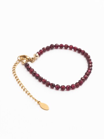 Secret Stones Bracelet 'Crystal Root' in Red: front