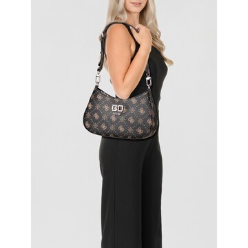 Sac bandoulière 'Emelie' GUESS en marron : devant