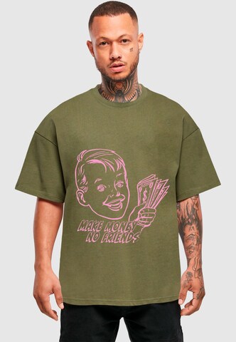 2Y Studios T-Shirt 'Make Money' in Grün: Vorderseite
