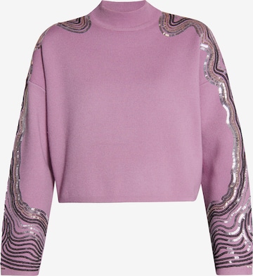 Pull-over 'Nelice' faina en violet : devant