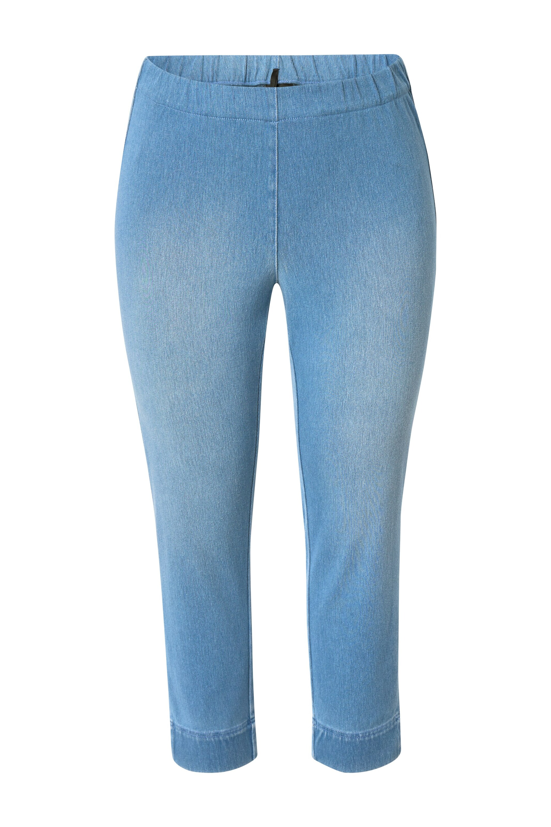 Ulla Popken Slimfit Broek 'Sienna' in Blauw: voorkant