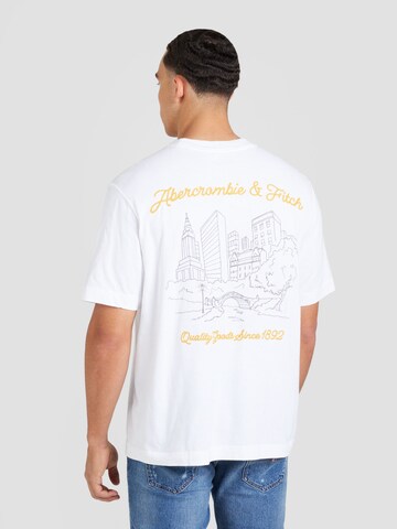 Abercrombie & Fitch - Camiseta 'CITY SCENIC IMAGERY' en blanco: frente