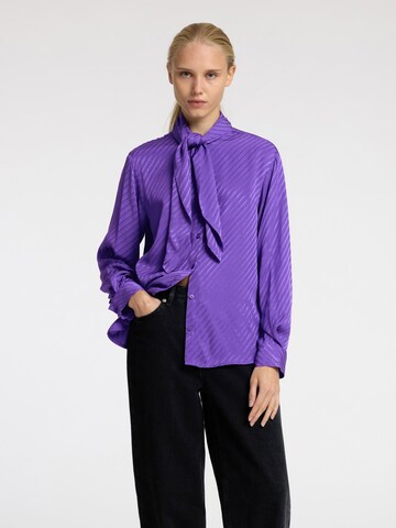 Chemisier SELECTED FEMME en violet : devant
