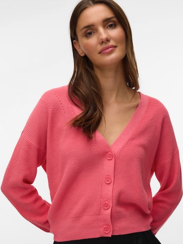 VERO MODA Knit cardigan 'VMNew Lexsun' in Orange: front