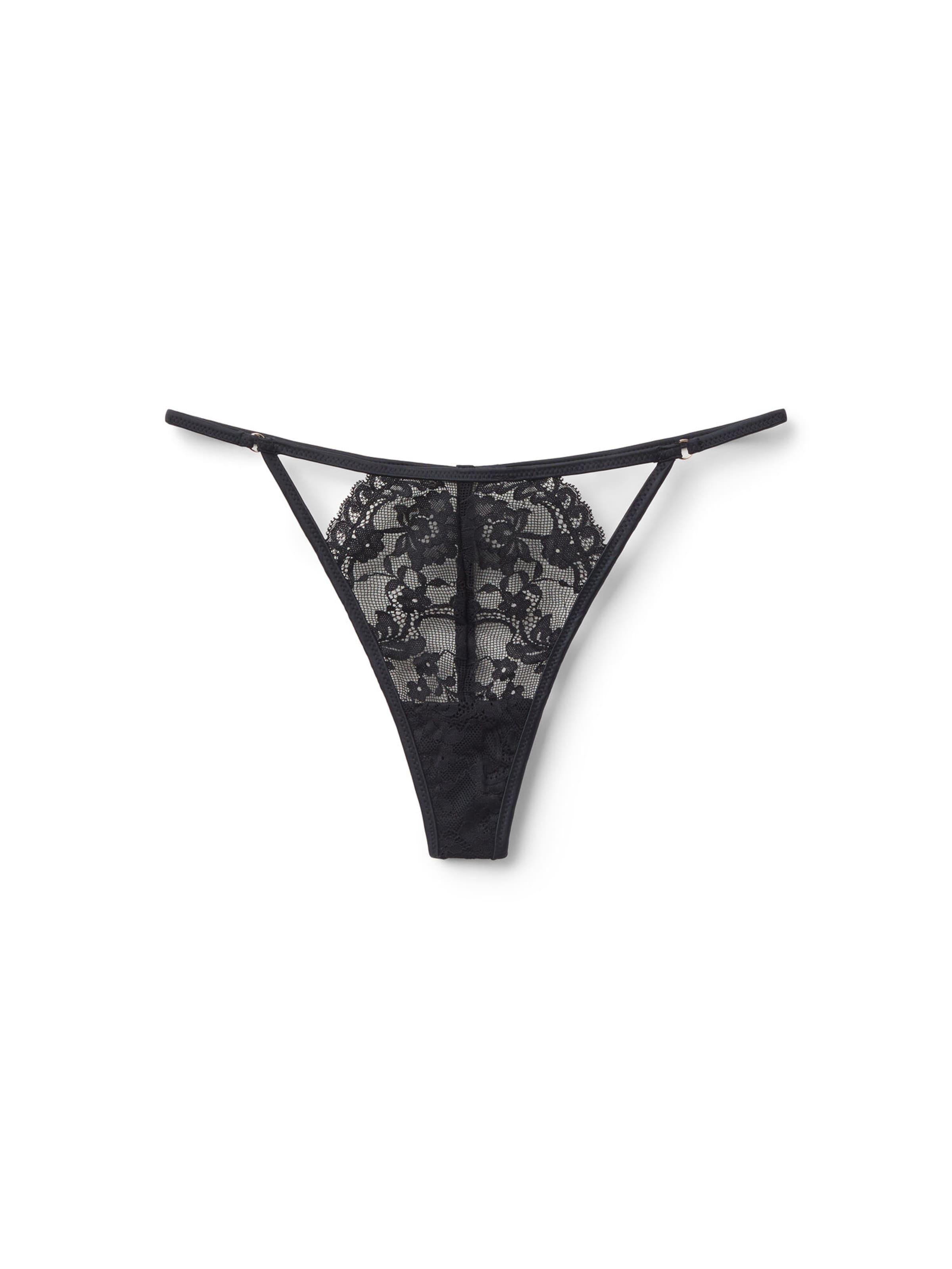 Tezenis Thong in Black: front