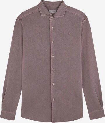 Scalpers Regular fit Button Up Shirt 'New Honeycomb' in Purple: front