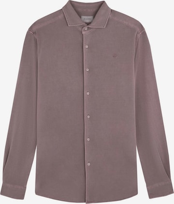 Coupe regular Chemise 'New Honeycomb' Scalpers en violet : devant