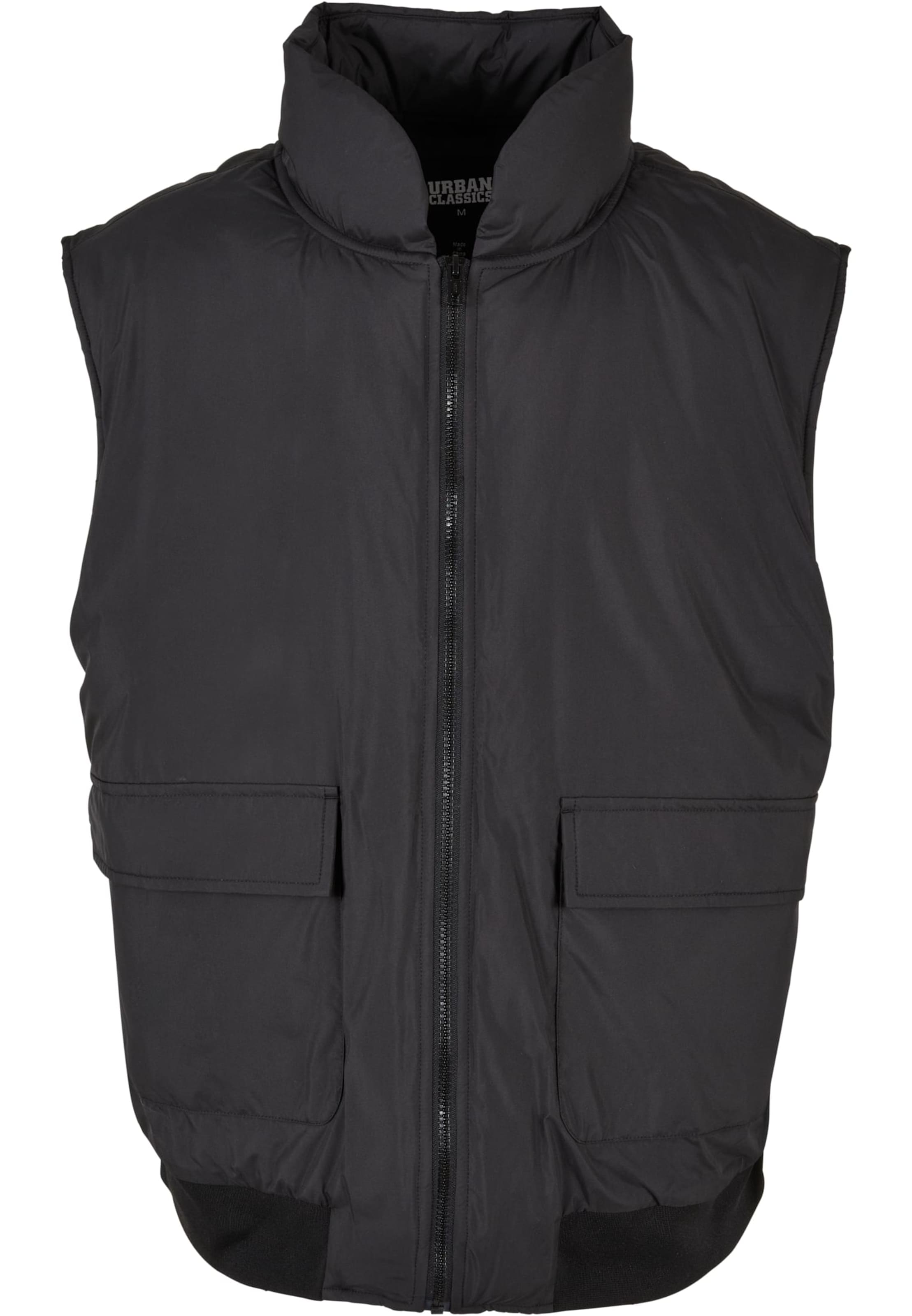 Gilet Urban Classics en noir : devant