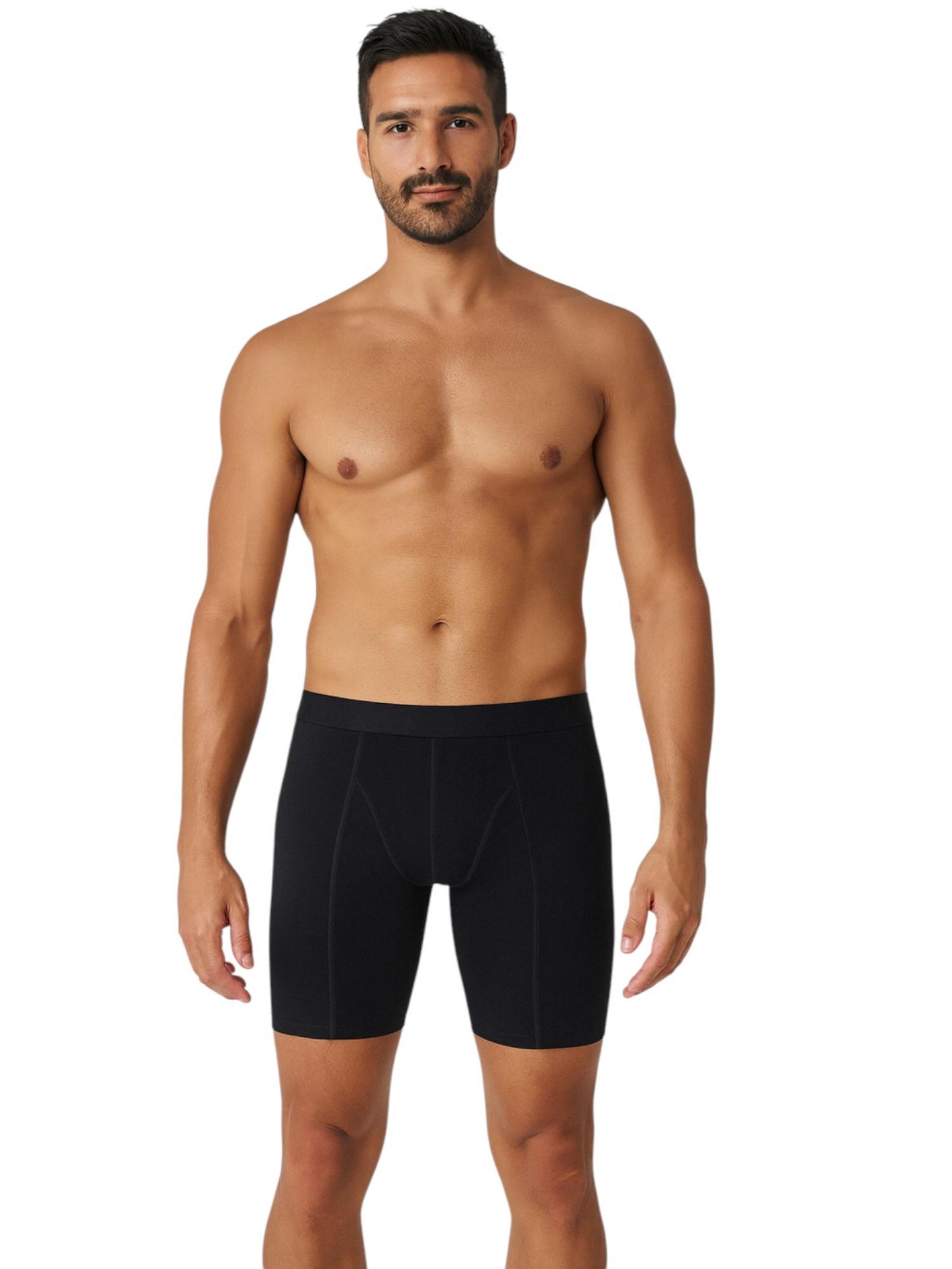 fashionshowcase - Calzoncillo boxer 'FlexLong' en negro