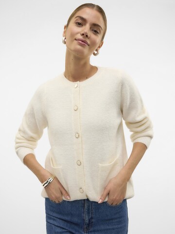 VERO MODA Knit cardigan 'LULEE' in White