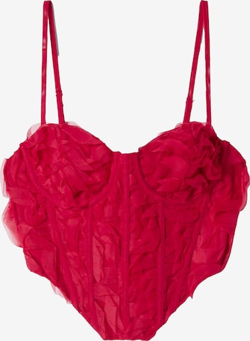 Bershka Top in Red: front